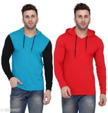Multicolor cotton blend full sleeve t-shirt, vibrant and stylish for men or women, short sleeves design