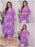 Rayon printed Libas women's kurta palazzo set, long sleeves, Indian ethnic wear