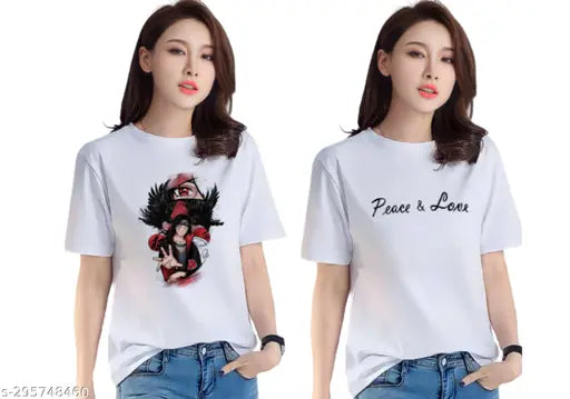 Oversized lycra t-shirt for women, printed net design - high-quality fabric, best for fashion forward ladies