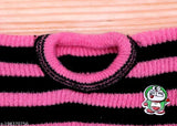 Woolen striped pullover, unisex design for 2-4 year olds. Cozy winter sweater in self-design net quantity 1, from India