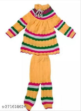 Woolen winter sweater for girls, warm and self-design with long sleeves, comfortable and breathable, Indian origin