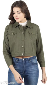 Blue denim three-quarter sleeve jacket with intricate Mehandi design, girls' fashionable Indian jacket