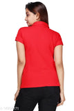 Embroidered cotton short sleeve t-shirt for women, trendy top (XXL), made in India