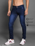 Dyed/washed denim men's jeans, L,Zard regular fit - Indian craftsmanship for comfortable fashionable style