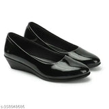 Grey PU ballerinas - latest stylish heels for comfortable, fashionable women