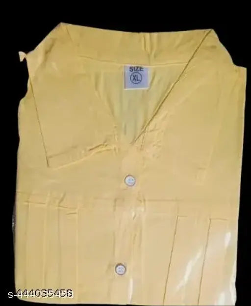 Women's cotton short sleeve solid shirt, checkered georgette fabric in M, L, XL sizes