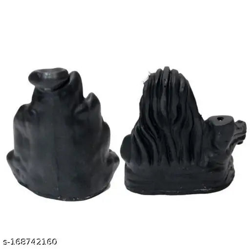 Poly Resin Shiv Adiyogi smoke fountain backflow, scented waterfall incense holder with 20 cones