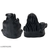Poly Resin Shiv Adiyogi smoke fountain backflow, scented waterfall incense holder with 20 cones