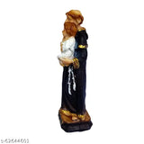 Multicolor poly resin St Antony figurine, Catholic wall decor for home decor, 15cm height