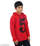 Long sleeve cotton boys sweatshirt with printed design, colorful kids clothing in India