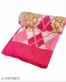Fleece blanket, Cheesy Cheeks single fleece with Polar Fleece yarn, lightweight & durable for warm beds or AC use, free size (86in x 56in), made in India