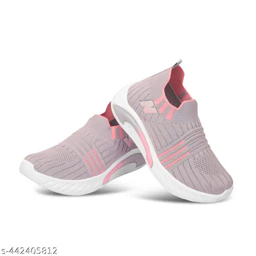 Stylish synthetic kids shoes for girls, printed pattern, slip-on with PVC sole, various sizes available - Mukanda brand