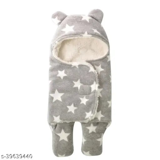 Microfiber newborn combo pack: polka net hooded blanket & crib blanket (2pcs, 99cmx75cm), ideal for AC rooms