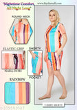 Striped polyester night suit set for women & girls - perfect casual sleepwear