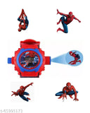 Spider-Man digital projector watch, free size, features 24 projector images for kids, Indian-made toy accessory