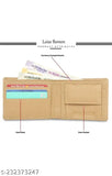 Cream leather men's wallet, 100% genuine leather, RFID protected with quick access slots and premium material