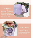 Multicolor KAVID motivational sipper water bottle with time marker, 2 liters capacity, BPA-free, leakproof, and dust-proof - ideal for fitness and gym use