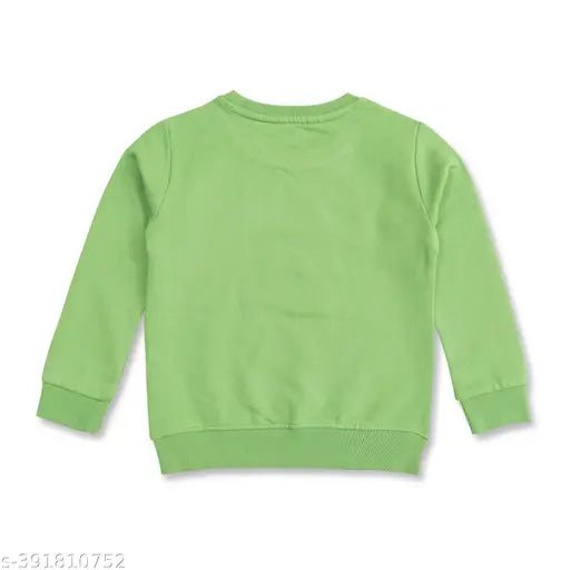 Cotton blend solid sweatshirt, Baby's Pride Girls, ideal for winter & casual wear, soft, skin-friendly, India origin