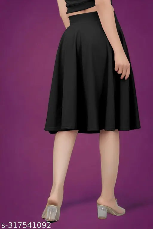 Lyocell fancy skirt, solid net, Indian-made women's clothing available in S-XXXL sizes