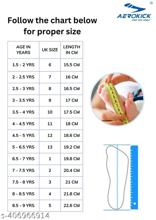 Lightweight EVA kids sneakers, durable & comfortable for boys and girls, in various sizes from 18-21 months to 8-8.5 years