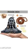 Adi Shankara ceramic Adiyogi Shiv Ji Maha Dev Shankar home decor showpiece, religious idol on car table or office desk