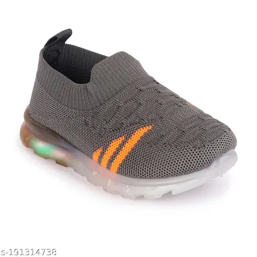 LED lighting latest fashion dancing shoes for kids - synthetic slip-on with PVC sole, ideal for boys aged 18-24 months, vibrant and long-lasting style