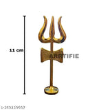 Marble Shiva Lingam, Nandi Ji with Trishul showpiece, Indian artisanal statue, 6cm x 6cm x 6cm