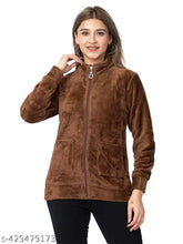 Lo G Lo winter wear, solid polycotton zipper sweatshirt for women - long sleeve, printed net design