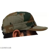Multicolor unisex Indian army military classic cotton baseball cap with adjustable strap. Solid net pattern, premium quality fabric for a cool and comfortable fit. Ideal for outdoor sports, dance performances, casual wear, and gifting. Made in India