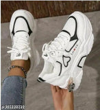 Black Touch Casual Sneakers - Printed Rubber, Lace-up Design, India Origin