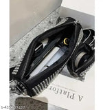 Blue PU sling bag with rhinestone embellishments, 2 compartments, free size, detachable pouch. Luxurious quality import from China