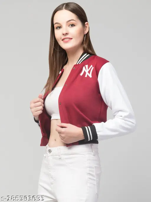 Colorblocked elastodiene women's jacket, long sleeves, S-XL sizes, made in India
