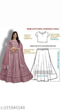 Pink net embroidered lehenga choli and dupatta set, featuring ethnic motifs. Semi-stitched (Lehenga waist size: 44in, Lehenga length size: 42in, Dupatta length size: 2.25in). Indian origin