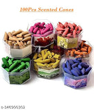 Vine-flavored KHUSHI S Backflow Incense cones (100 units), natural aroma for home, parties, rituals, perfect for relaxation, meditation, spas, and yoga
