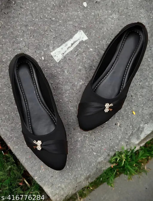Maroon synthetic ballerinas for women - solid style in sizes IND-4, IND-5, IND-8 (India origin)