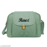 Quilted PU sling bag for girls, free size with 2 compartments and 1 pocket, ideal for everyday essentials