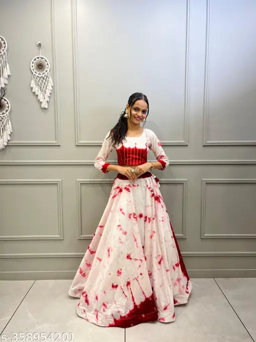 Cotton sequins work lehenga-choli set with dupatta, India's latest designer collection in art silk, semi-stitched with woven design