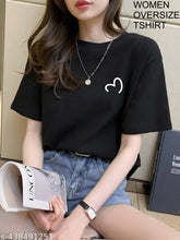 Trendy plus size women's oversized cotton t-shirt, printed pattern, short sleeves