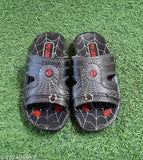 Synthetic Spiderman pattern chappals for boys, size 4-4.5 years, Indian origin