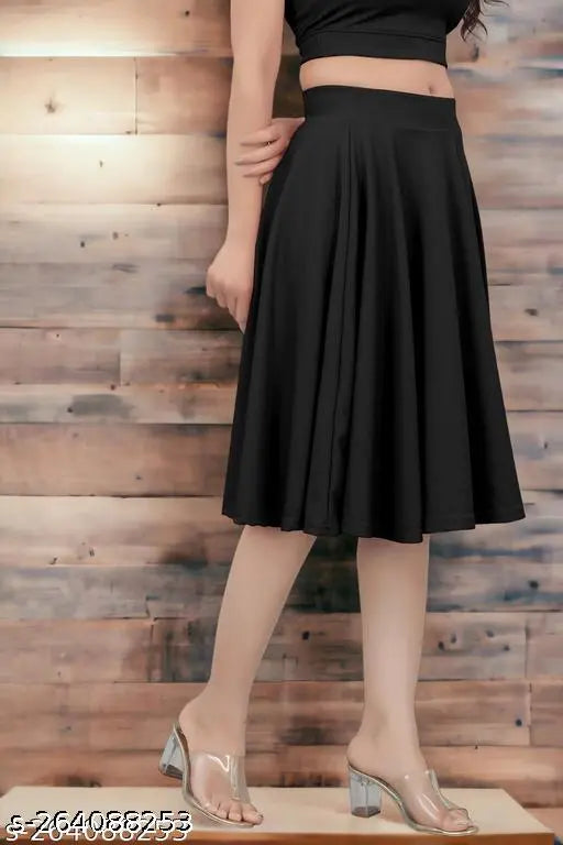 Lyocell women's skater skirt, self-design net pattern, stretchy and trendy, various sizes available from S to XXL