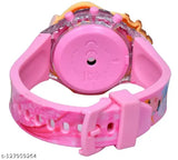 Digital glowing watch, disco music & blinking lights kids toy - free size, 3D princess face design, India origin