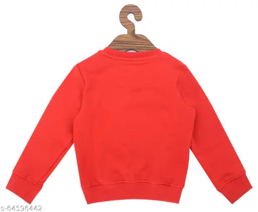 Indian-made Disney girls' graphic print sweatshirt, long-sleeved cotton, cute winter attire for kids aged 2-3 and 7-8 years