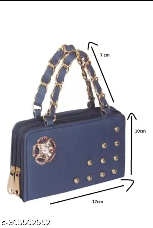 Multicolor faux leather clutch, elegant women's fashion accessory - India-made