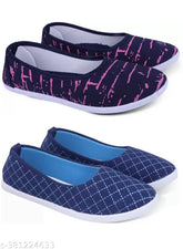 Synthetic printed ballet flats for women & girls - GASTICA Bellies, India