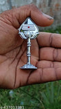 Indian Muruga vel: Solid, nickel-plated automobile showpiece for car dashboard & home decor