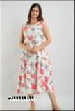 Pink rayon printed jacet, single size S (36in bust, 32in length) on hanger