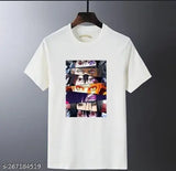 Classy partywear men's t-shirt, 100% combed polyester with printed pattern, short sleeves, wrinkle-free & soft 180 gsm fabric, India