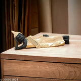 Resin sleeping Buddha statue, 33cm x 10.5cm x 10cm, Indian decor for living room or home garden