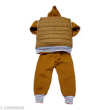 Wool boys jacket with long sleeves, solid color, Indian-made kids winter wear