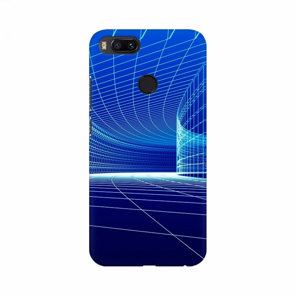 Blue building architecture mobile case cover - High-quality, lightweight phone protection with special design for all models, perfectly shaped holes for access